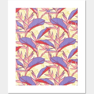 Blush Exotic Florals Posters and Art